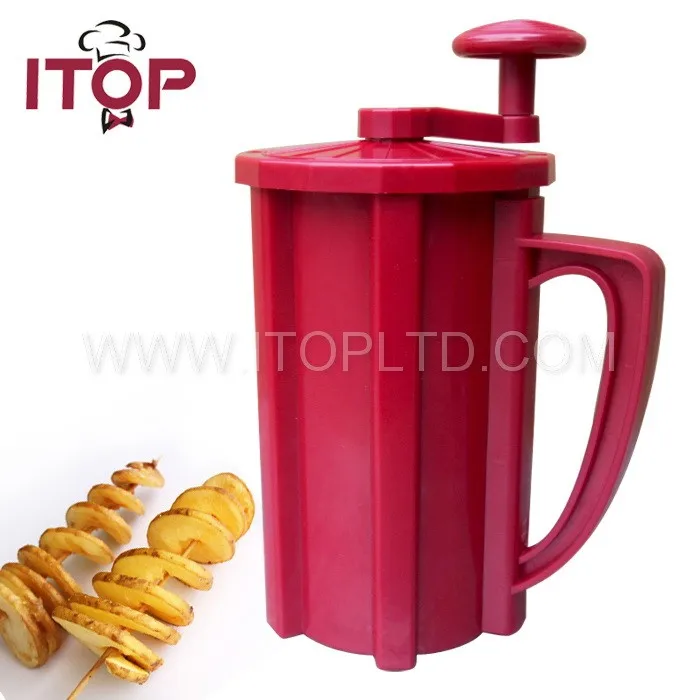ITOP Twisted Potato Spiral Cutter,ABS Plastic Commercial Manual Tonardo
