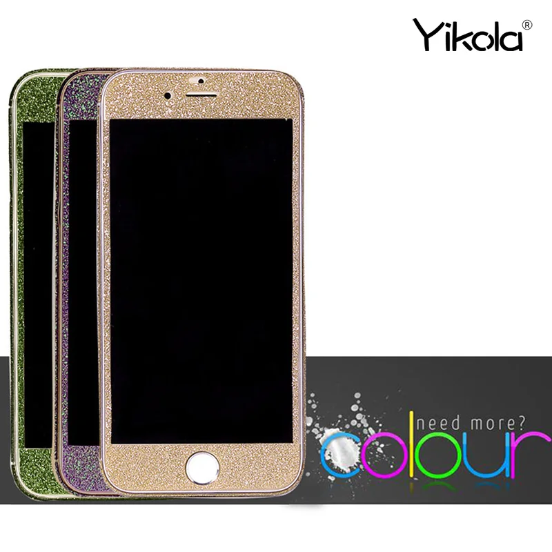Glitter Phone Protective Sticker For Apple iPhone 7 8 X 6 Plus mobile