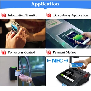 Image 5 - 6pcs NFC Ntag213 태그 스티커 Ntag 213 화웨이 13.56MHz 유니버설 라벨 RFID 키 토큰 순찰 초경량 태그
