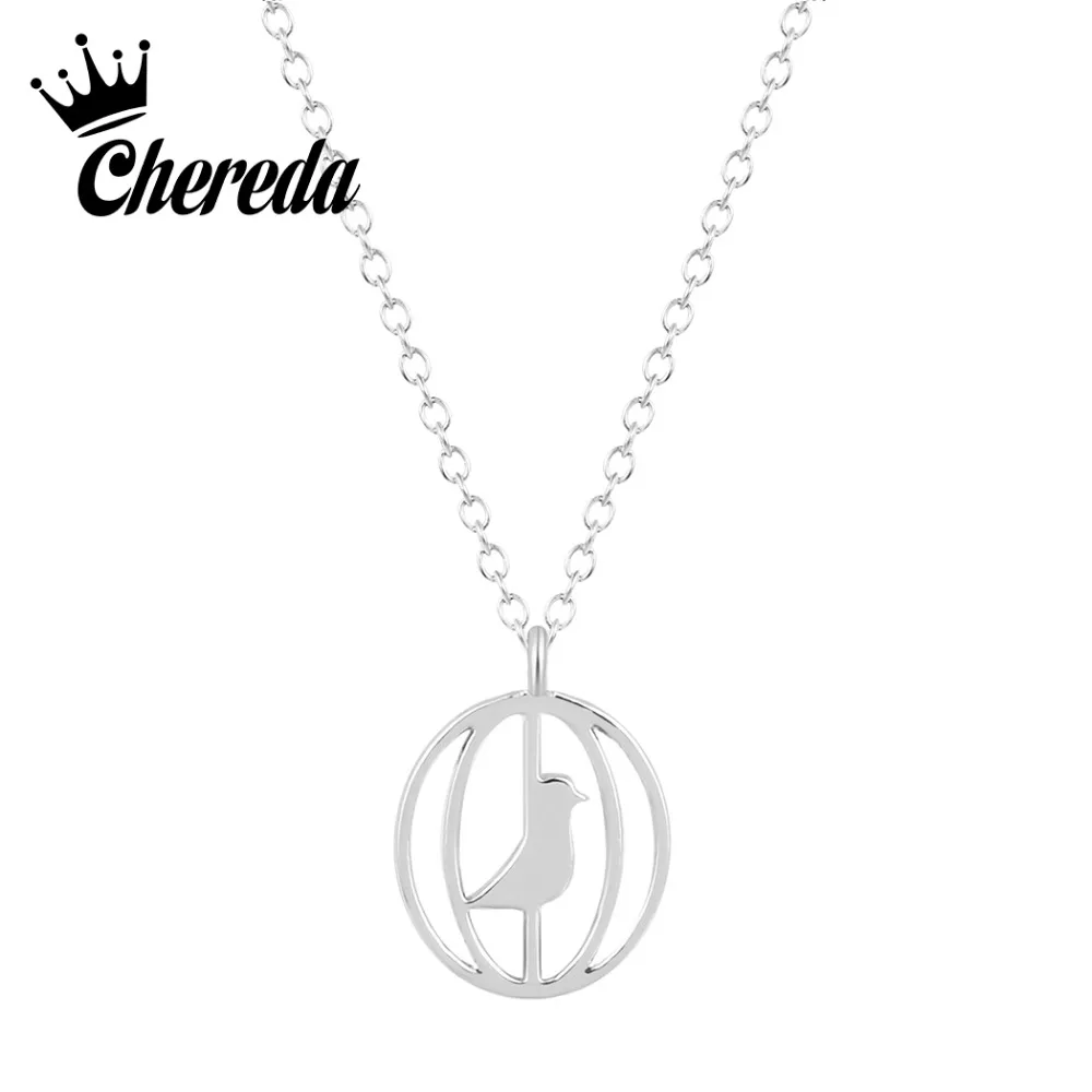 

Chereda 2019 Trendy Simple Gold and Silver Charm Bird Swallow Creative Female Charm Cute Jewelry