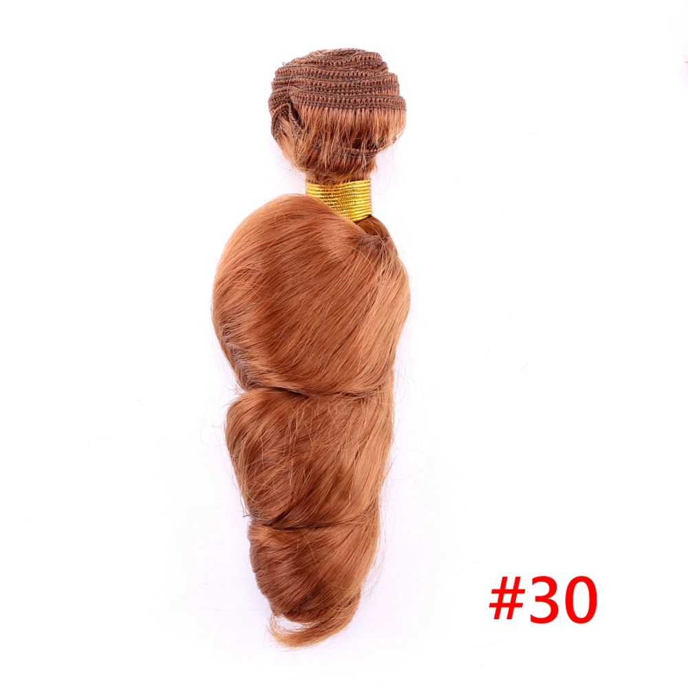100 г/шт. свободная волна комплект черный цвет двойное машинное переплетение завивка искусственных волос расширение для женщин