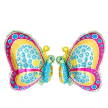 ФОТО creative color butterfly aluminum foil balloons wedding birthday party decoration supplies inflatable air balloon kids gift toy