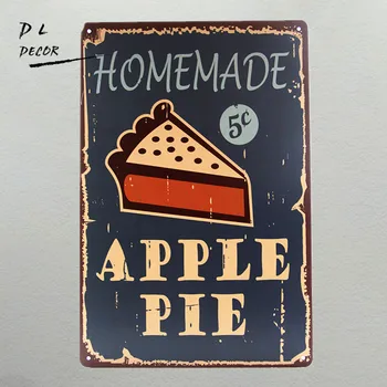 

DL- Vintage home decor Homemade Apple pie wall sticker decorative wall plaque gift