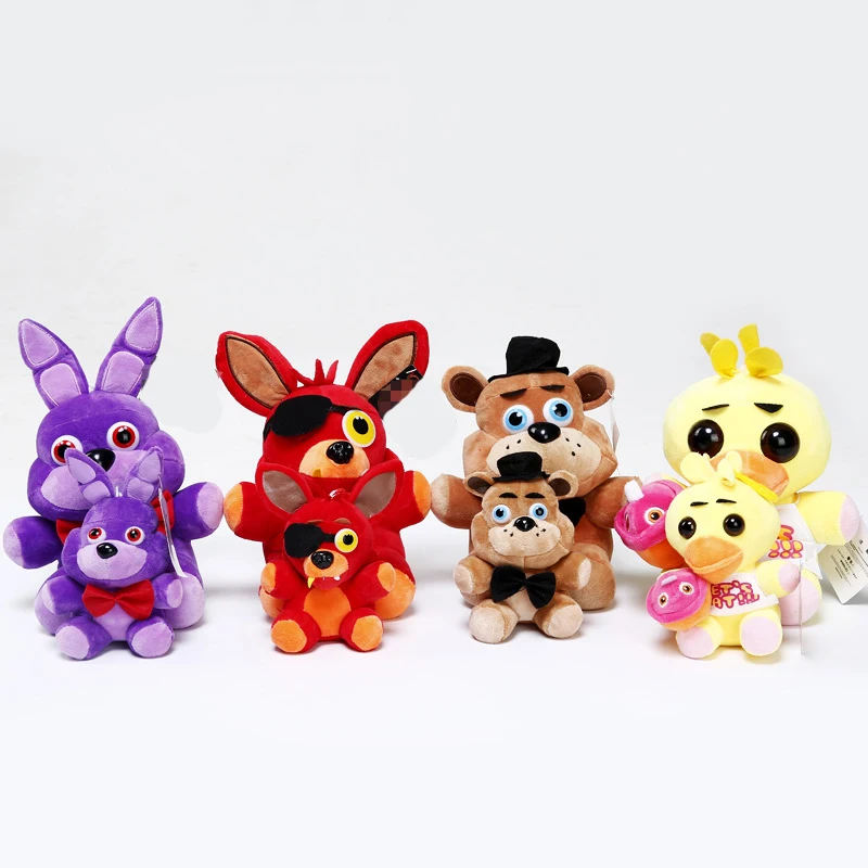 4 шт./лот 15 см 25 Five nights at Freddy's FNAF Freddy Fazbear Медведь Плюшевые Игрушечные лошадки