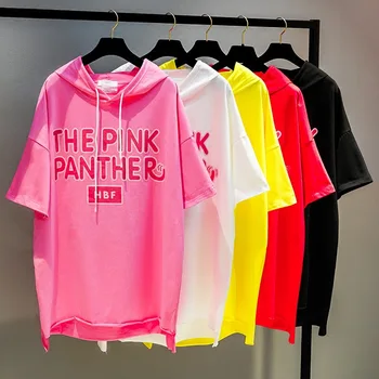 

Large Size Women's Hoodies 2018 New Summer Letter Printing Loose Hooded Pullovers Medium-long Students Sweatshirts Casual
