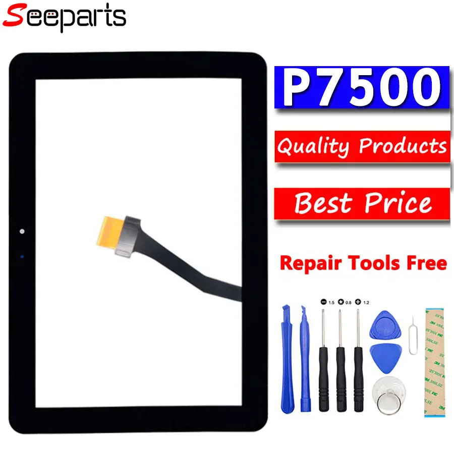100% протестированный 10 1 &quotдля Samsung Galaxy Tab P7500 P7510 запасные части сенсорного экрана