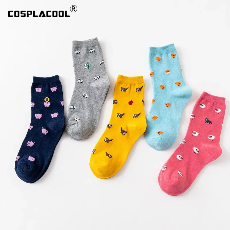Animal Cartoon Harajuku Funny Socks Sheep Pigger Panda Cute Socks Women Creative Divertidos Sokken Lovely Art Calcetines Mujer Animal Cartoon Harajuku Funny Socks Sheep Pigger Panda Cute Socks Women Creative Divertidos Sokken Lovely Art Calcetines Mujer
