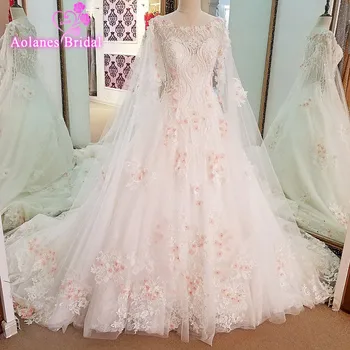 

Luxury A Line Sleeveless Wedding Dresses 2017 Gelinlik vestido de noiva princesa luxo Lace Applique robe de mariage Bridal Gowns