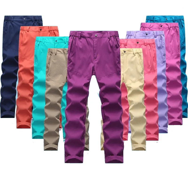 

WindTaste Women's Summer Quick Dry Elastic Camping Trousers Waterproof Outdoor Sport Trekking Thin Breathable Female Pants KA034