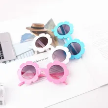 Новинка с рисунком "Подсолнух" круглые милые детские солнцезащитные очки UV400 для милые для мальчиков и девочек стаканы Детские Óculos de sol masculino