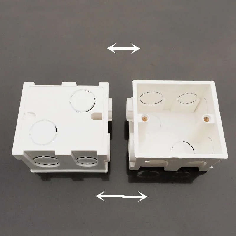 10 шт. 86 Тип ПВХ электрическая розетка в сборе скрытый провод Коробка двойной/три/четыре комбинации переключатель розетка распределительная коробка
