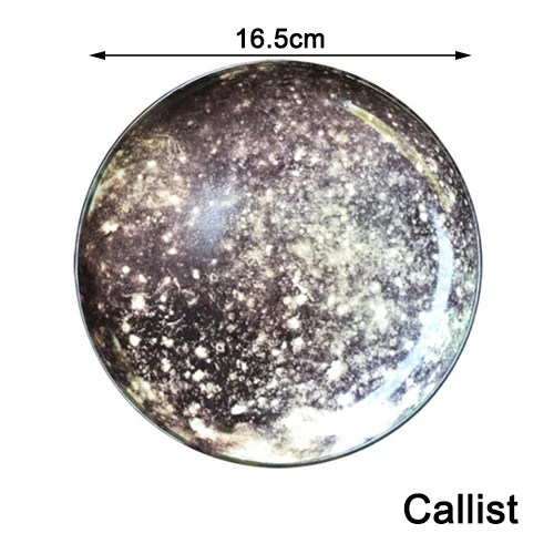 1 шт., 6,5 дюймов, космическая планета, керамическая тарелка для завтрака, блюда из говядины, десертное блюдо, фруктовая тарелка для закусок, простое креативное блюдо - Цвет: B