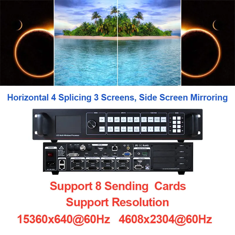4K*2K input 3840*2160 4 layers video processor for