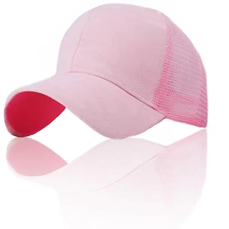 Женская бейсбольная кепка «конский хвост», летняя кепка с сеткой, женская модная кепка в стиле хип-хоп, Повседневная Регулируемая Кепка для папы - Цвет: E