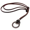Kirykle collares necklaces pendants Cool Rock Feathers Pendant Genuine Leather Long Chain Necklace Vintage Design Men Neckla ► Photo 3/6