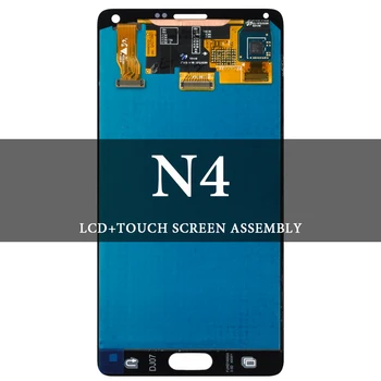 

For Note 4 LCD 5.7'' N9100 N910F N910A N910V LCD Gray Black Display Screen AMOLED Digitizer For N4