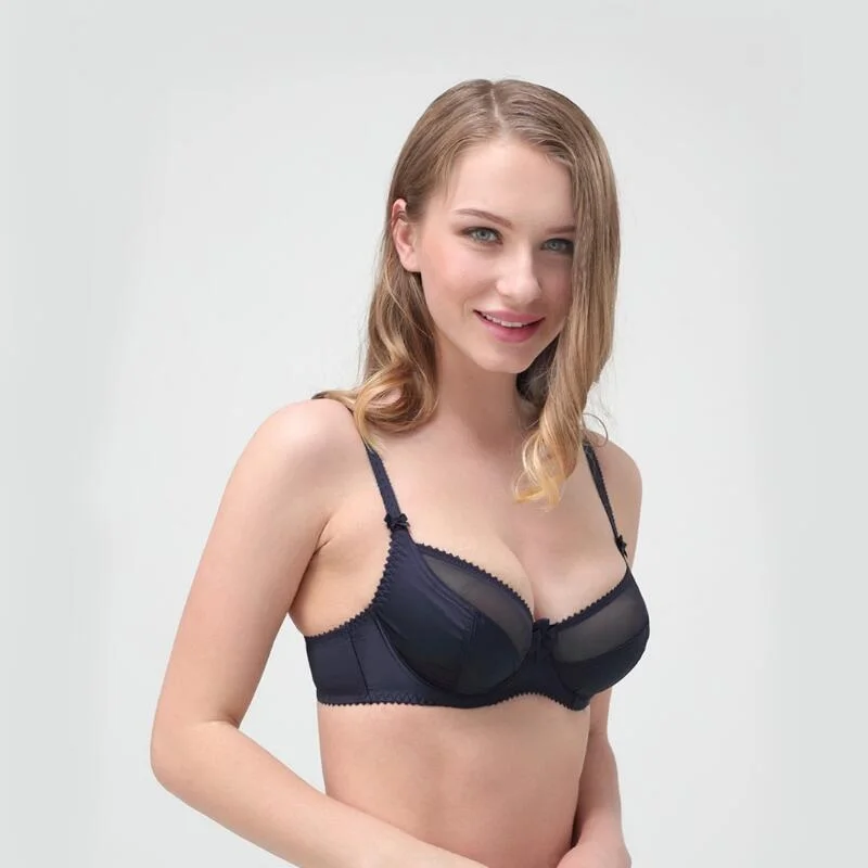 E F G H I Plus Size Ultra thin Bra 5/8 Cup Comfort Brassiere Soutien