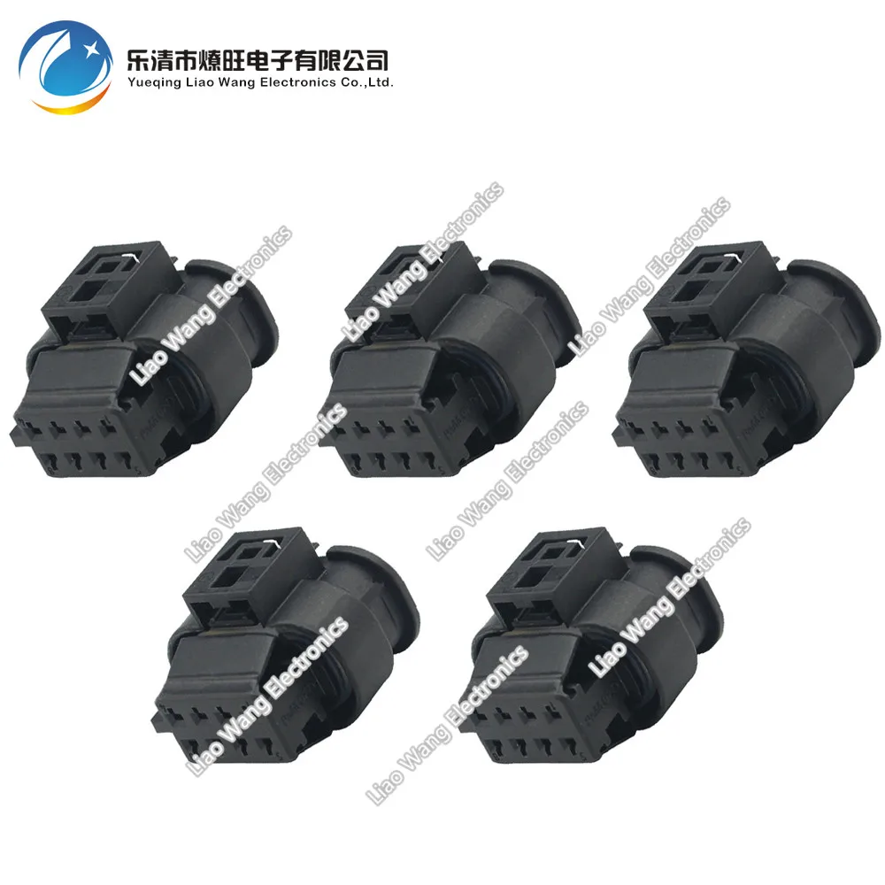 

5 Sets 8 pin sheathed car harness connector black connector with terminal DJ7086-1.5-21 8P
