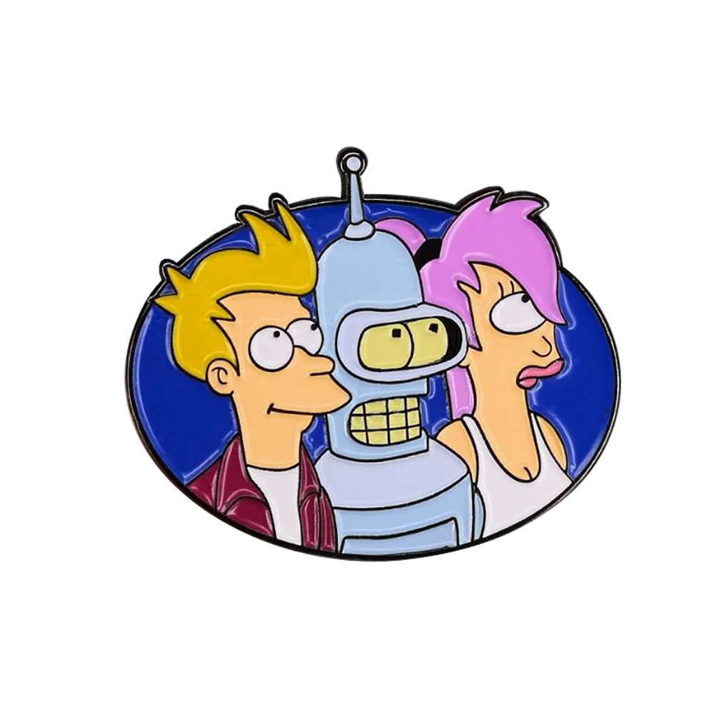 Эмалированный значок Futurama