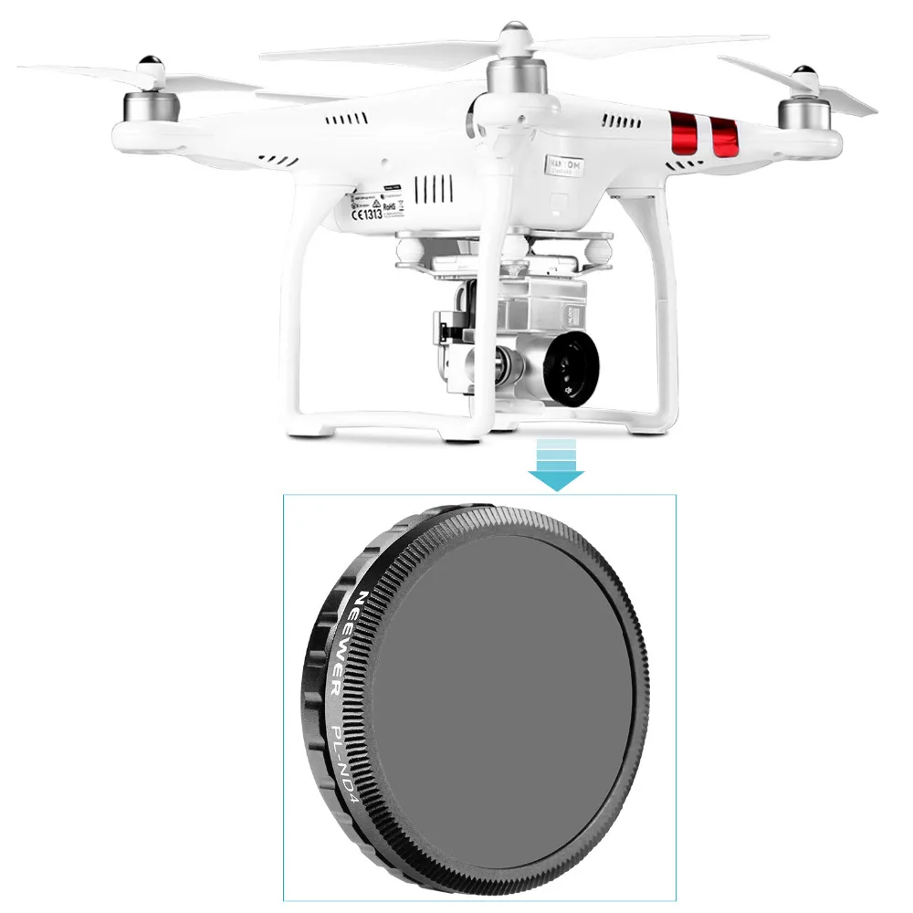 Neewer для DJI Phantom 4/DJI 3 профессиональный/расширенный набор фильтров с многослойным