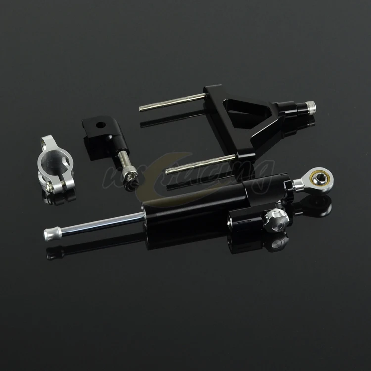 Motorcycle Steering Damper Set Stabilizer With Bracket Mounting