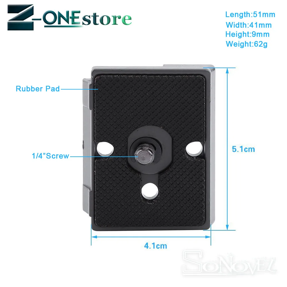 

New Quick Release Plate 200PL-14 PL Compatible for Manfrotto Bogen Tripod Head
