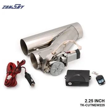 

2.25" Exhaust Downpipe Testpipe Catback E Electric Cutout kit Switch Control+Remote TK-CUTNEW225