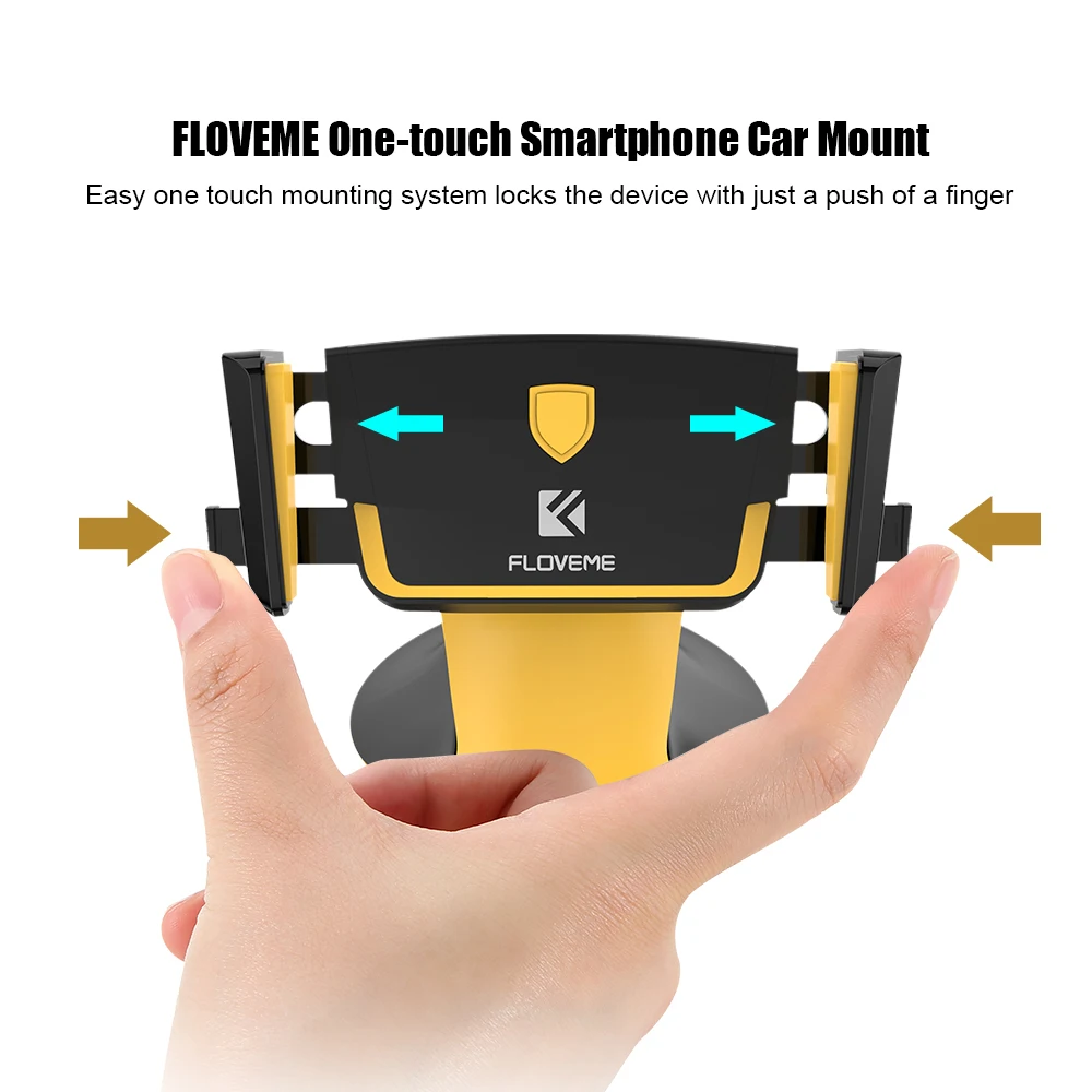 FLOVEME Automatische Sperre Mobile Auto Halter Schwan Form Auto Telefon Halter Desk Stand Halter Fü