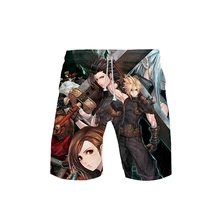 Мужская брендовая последняя фантазия VII повседневные мужские шорты детские пляжные шорты с 3D принтом FF7 Горячая игра летние высококачественные шорты эластичная лента