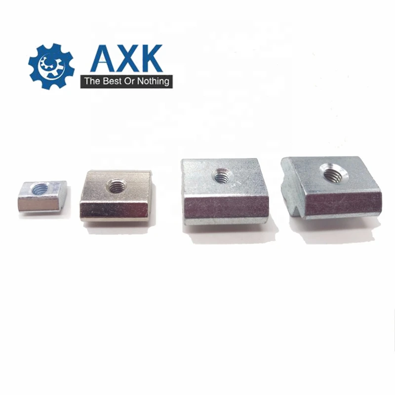 100pcs M4 Zinc Steel T-Sliding Square Nuts for Kossel 3D Printer 2020 Extrusion