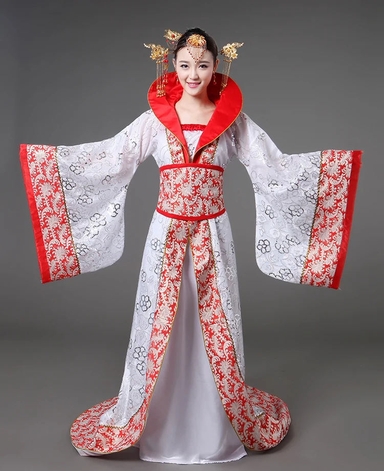 Китайская династия Хань династии корт платье в народном стиле Женщины Древний Infanta костюм Peri театральный драгггл-хвост платье высокого качества