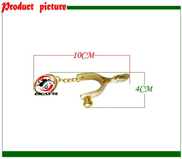 Маленький конский шпор, лошадь ярмарка подарок. Лошадь продукт, цинк diecsting. Золотой цвет(K003