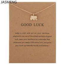 Gold color Alloy Thanks Horseshoe Karma Drop Shorts Clavicle Chains Trendy Necklaces Pendants Wholesale Has card