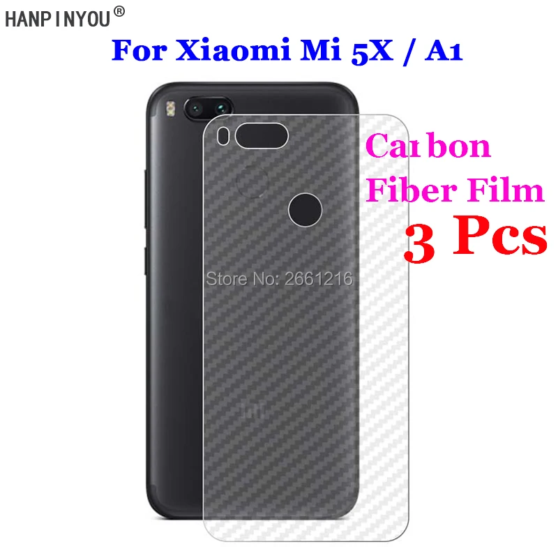 3 шт./лот для Xiaomi Mi A1 / 5X MiA1 MA1 Mi5X 5 &quot3D Нескользящая прозрачная задняя пленка из