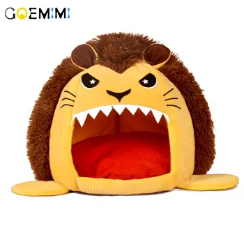 

Warm Cat Cave House Pet Bed Lion Shape Pet Dog Cushion Cat Bed House Padded Cat Bed Mat House Chihuahua Kennel
