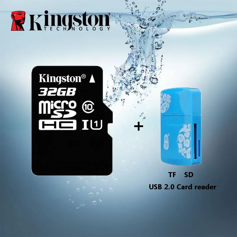 Kingston Micro SD карта 32 ГБ C10 карты памяти 64 128 16 MicroSD UHS I 8 класса 4 с мульти Функция Card