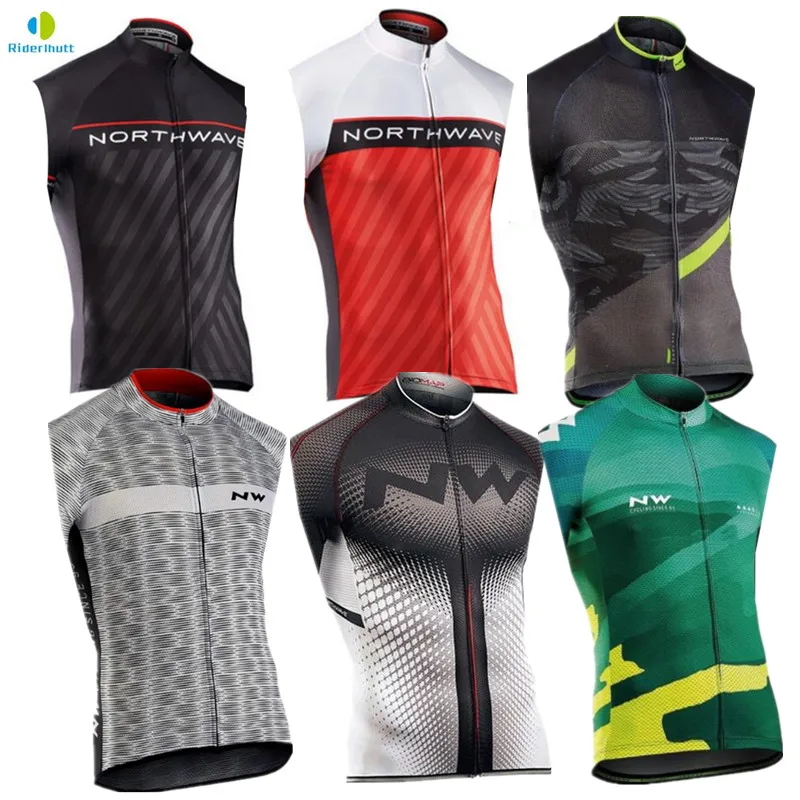 triathlon NW team Sleeveless Cycling Jersey Men MTB bicycle Ropa