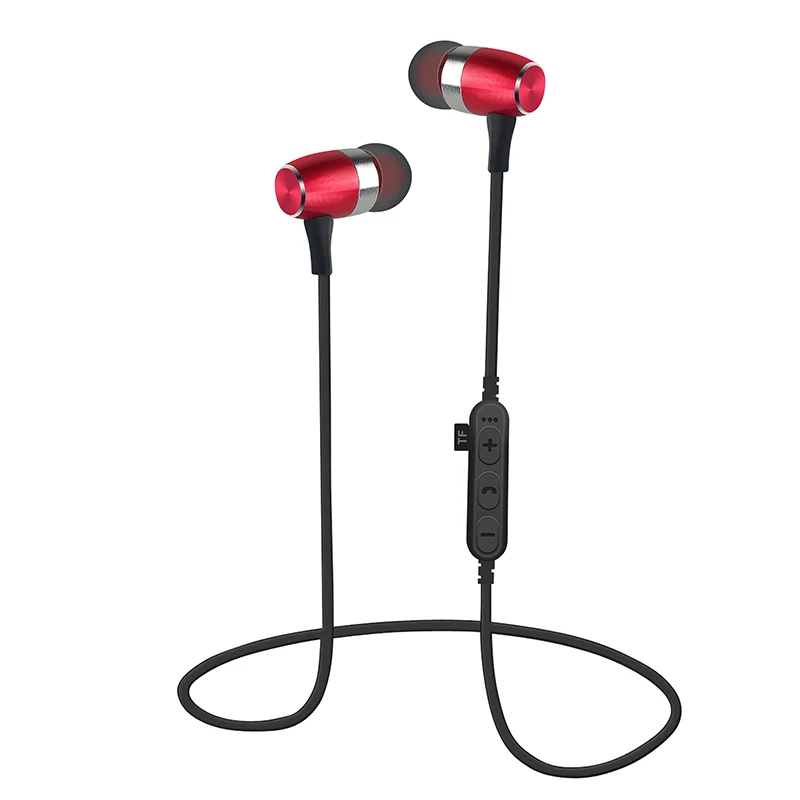 LWHWZT T16 Bluetooth 5 0 Headphones Sport Magnetic Headset Music TF Card Slot Earbuds Wireless Handsfree Mic Earphone for phone
