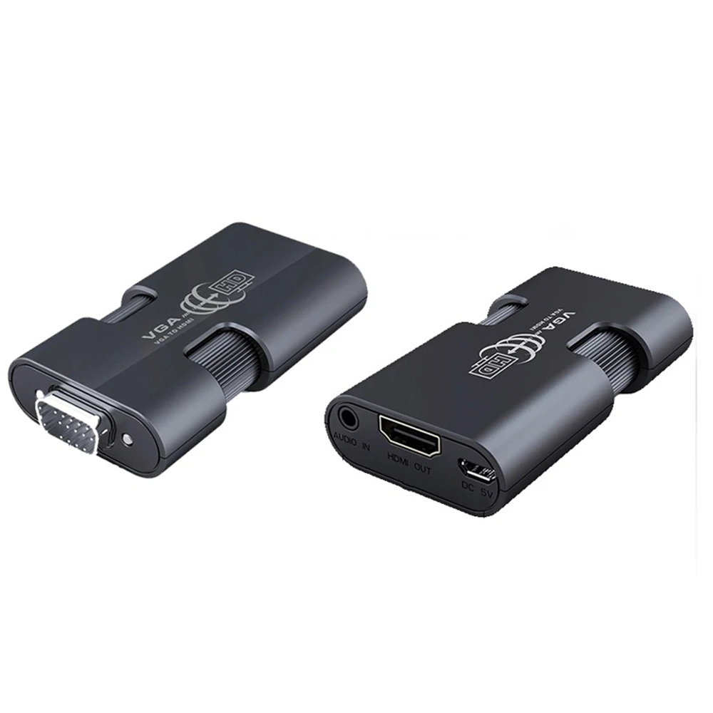 

LKV350mini VGA to HDMI Converter PC to HDTV Adapter Male to Female 1080P Video Audio For PC Laptop HDTV Monitor