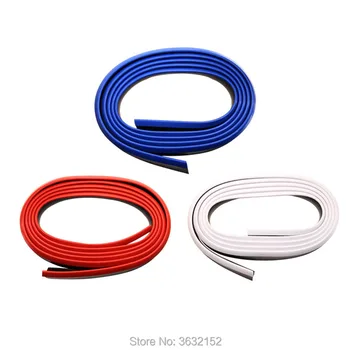 

2.5m Car Front Bumper Lip Protector Car Rubber Strip Car Styling Accessories Stickers For Lada kalina granta priora niva