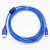 Bochara USB 2.0 Type A Male to Mini 5P Male Mini 5P USB Cable Foil+Braided Shielding Blue 1.5m 1.8m 3m 5m 10m ► Photo 2/6