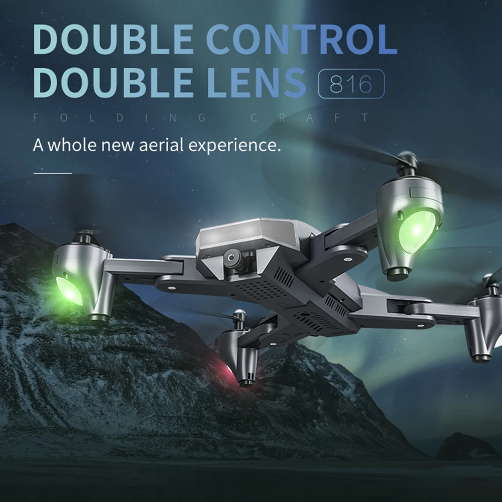 Visuo XS816 складной Дрон с двойной камерой 4K WiFi FPV селфи широкоугольный оптический