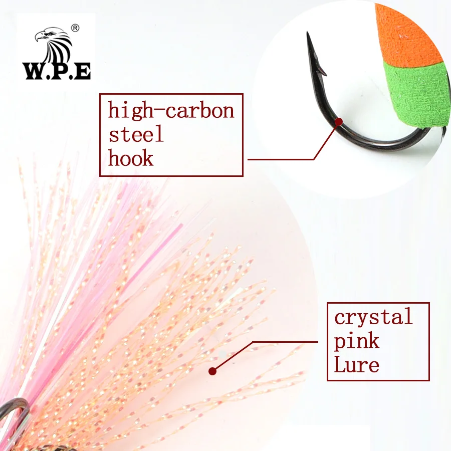 W.P.E Brand New MANDULA 1 pcs Size L Bass Lure Soft Fishing Bass Lure Density Foam Swim Baits 4.6g with 2 Treble Hooks 2/0# 1# W.P.E Brand New MANDULA 1 pcs Size L Bass Lure Soft Fishing Bass Lure Density Foam Swim Baits 4.6g with 2 Treble Hooks 2/0# 1#