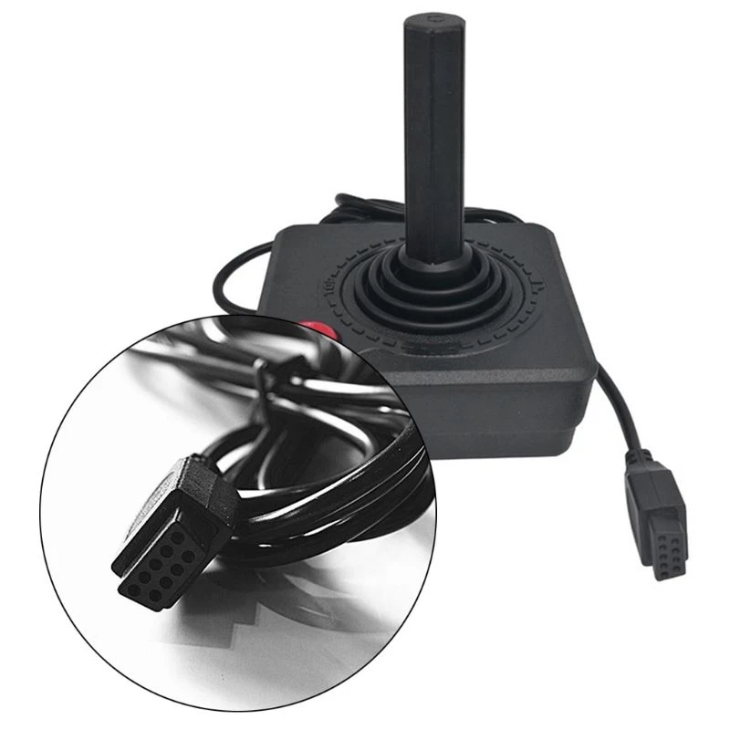 Ruitroliker Retro Classic Joystick Controller Gamepad for Atari 2600 Console System Black