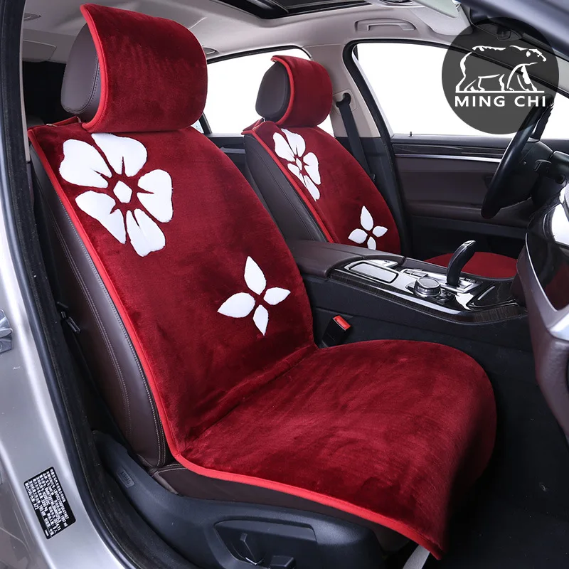 

2017 New Design Faux Fur Universal Black white blue auto cover seat cushion duster polo car seat cover sets sale car seat fur