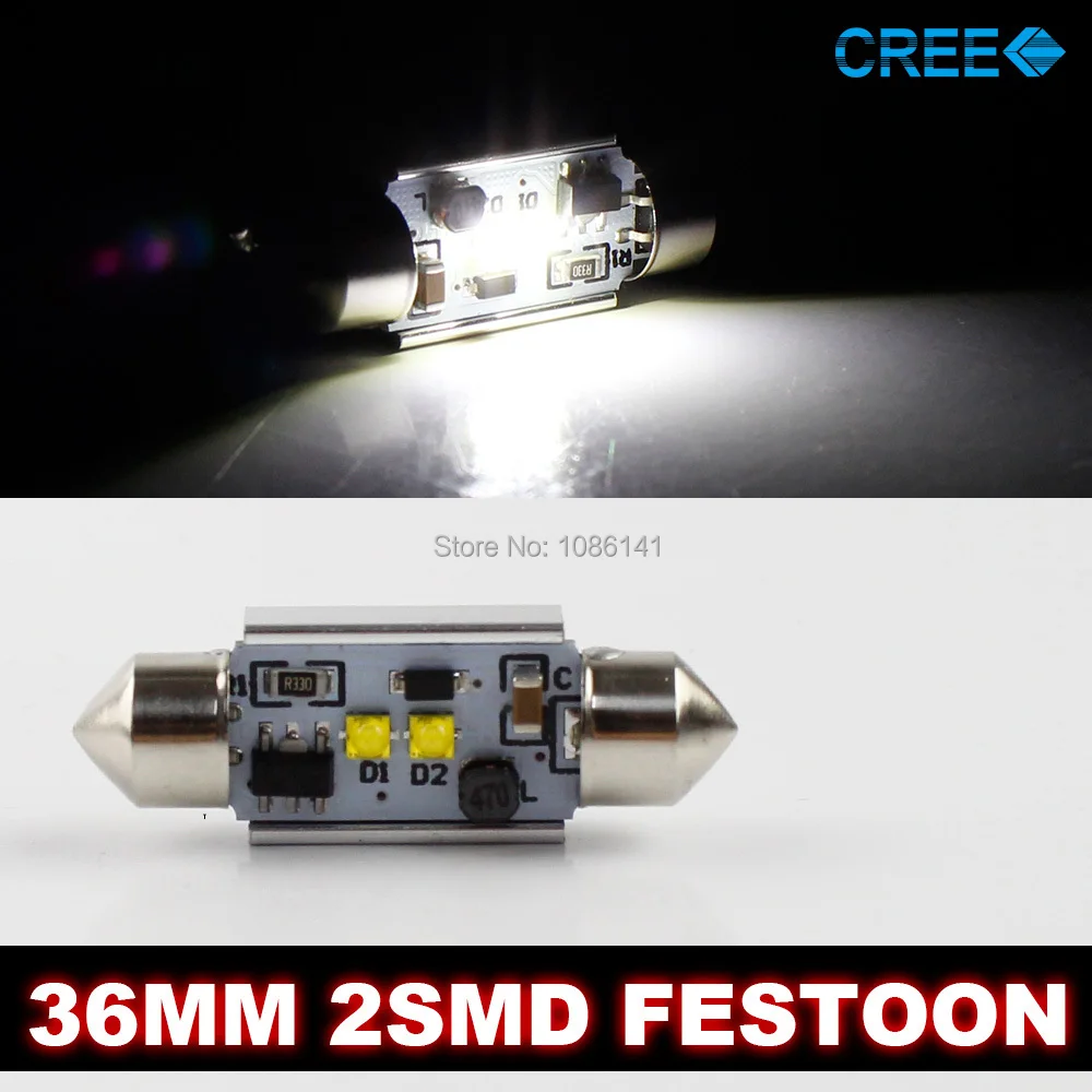 

2x 6W White  LED Festoon C5W Light Car 36mm CANBUS ERROR FREE For 3 5Series E39 E69 E90 M3 M5 X3 X5 X6