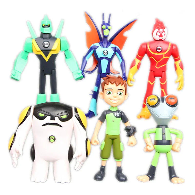 

6 pcs/set Ben 10 PVC Figure Toy Ben10 Action Toy Figures Gift For Children Birthday Present