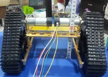 Official DOIT Golden Yellow RC Tank Chassis DIY RC Toy Wireless Remote Control Caterpillar Tracktor Brrandloand Robot Walle Car