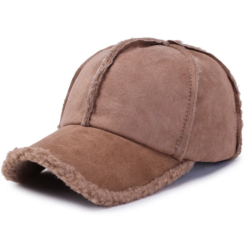 Thicken Winter Baseball Cap Warm Bone Men Women Wool Snapback Thermal Adjustable Truker Cap Dad Hat Sport Casquette CP0308 (9)