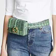 Модная поясная сумка с ремнем питона, сумка для путешествий, мини-слинг, сумки на плечо для женщин, маленькая сумочка